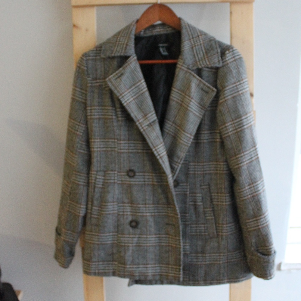 Forever 21 Plaid blazer